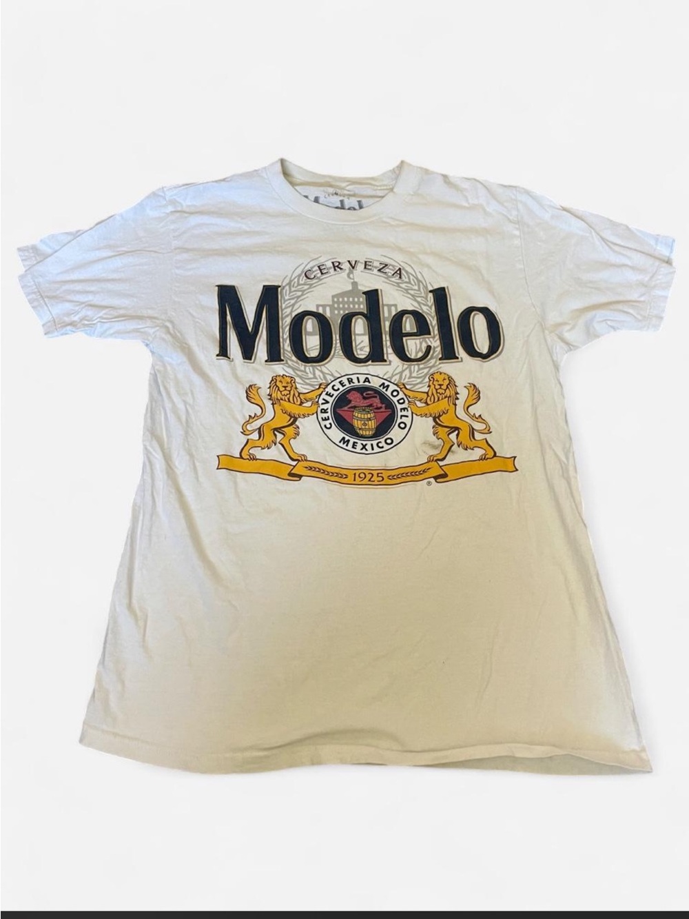 Apple Junction White Modelo Graphic Logo Tee